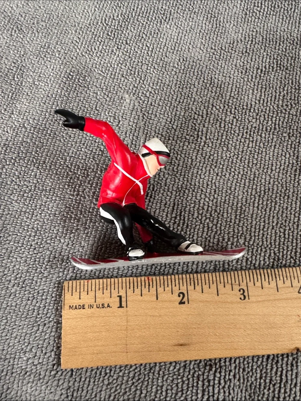 VTG Department 56 Cliff Ridge Snowboarder Christmas Tree Ornament